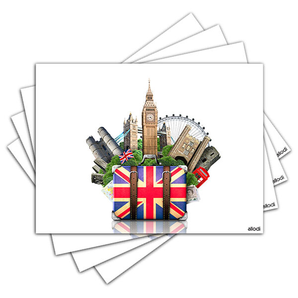 Jogo Americano - Inglaterra Com 4 Peças - 423jo