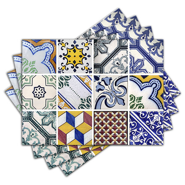 Jogo Americano - Ladrilho Hidráulico Com 4 Peças - 463jo