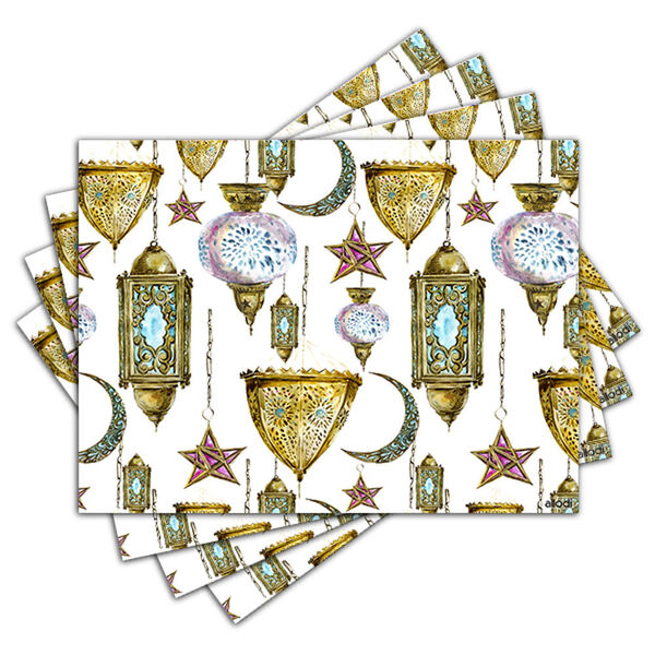 Jogo Americano - Lanternas Com 4 Peças - 881jo