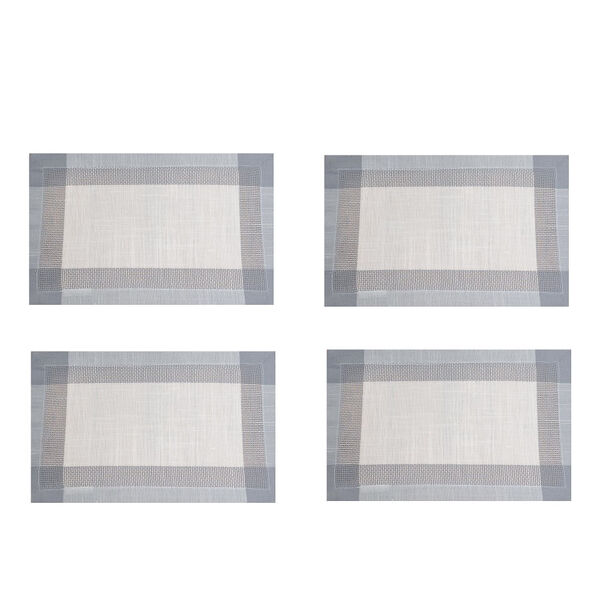 Jogo Americano Maison 4 Unidades Cor Azul Claro 30x45cm