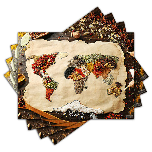 Jogo Americano - Mapa Com 4 Peças - 795jo