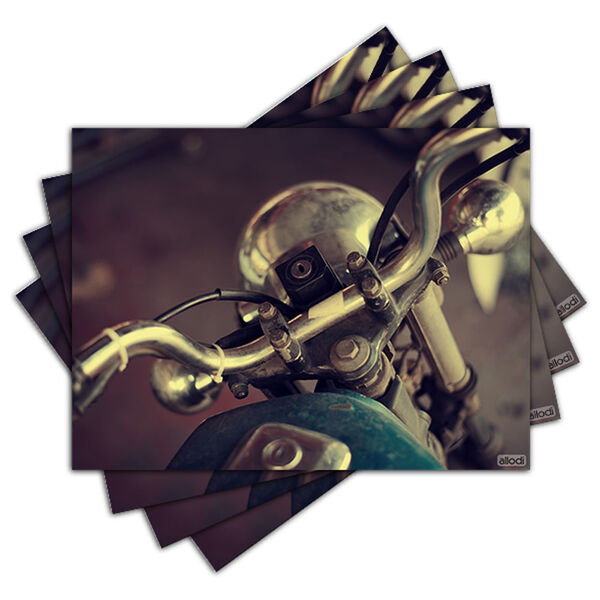 Jogo Americano - Moto Vintage Com 4 Peças - 358jo