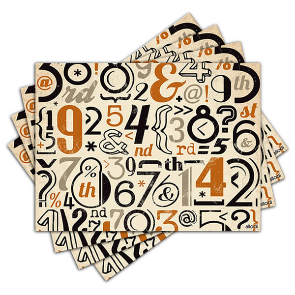 Jogo Americano - Números Com 4 Peças - 203jo