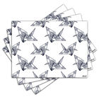 Jogo Americano - Origami Com 4 Peças - 1096jo