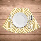 Jogo Americano Para Mesa Redonda Wevans Abstract Yellow