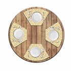 Jogo Americano Para Mesa Redonda Wevans Abstract Yellow