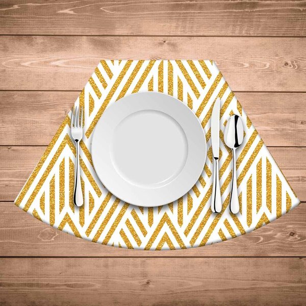 Jogo Americano Para Mesa Redonda Wevans Abstract Yellow