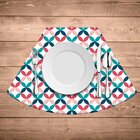 Jogo Americano Para Mesa Redonda Wevans Abstrato Colorido