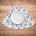 Jogo Americano Para Mesa Redonda Wevans Bonecos De Neve