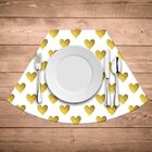 Jogo Americano Para Mesa Redonda Wevans Corações