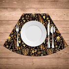 Jogo Americano Para Mesa Redonda Wevans Elementos Natalinos D