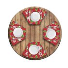 Jogo Americano Para Mesa Redonda Wevans Elementos Natalinos V