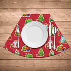 Jogo Americano Para Mesa Redonda Wevans Elementos Natalinos V