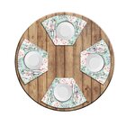 Jogo Americano Para Mesa Redonda Wevans Flowers Premium