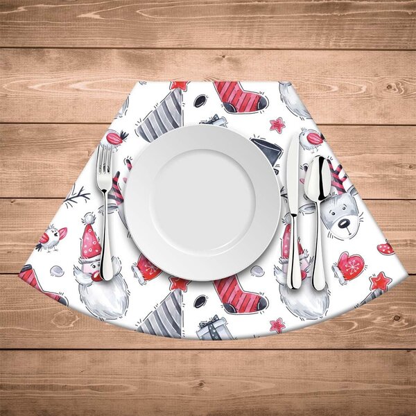 Jogo Americano Para Mesa Redonda Wevans Lux Christmas