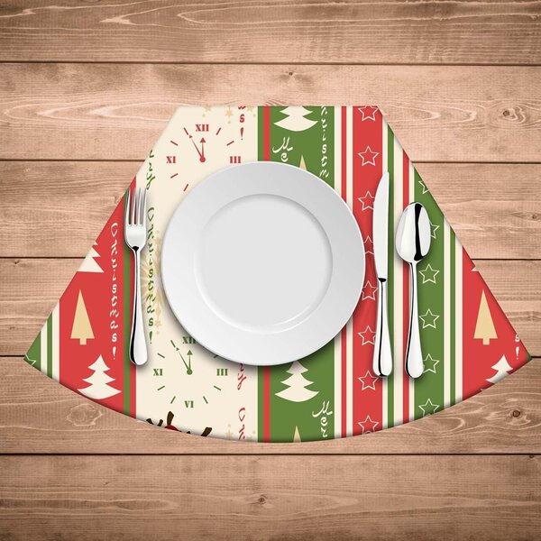 Jogo Americano Para Mesa Redonda Wevans Merry Christmas