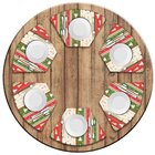 Jogo Americano Para Mesa Redonda Wevans Merry Christmas