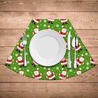 Jogo Americano Para Mesa Redonda Wevans Multi Tocas Papai Noel