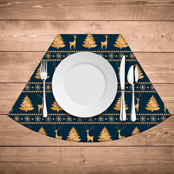 Jogo Americano Para Mesa Redonda Wevans Premium Natal