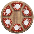 Jogo Americano Para Mesa Redonda Wevans Premium Vermelho