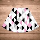 Jogo Americano Para Mesa Redonda Wevans Triângulos Rosa