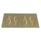 Jogo Americano Peixes Verde 0,31x0,42cm