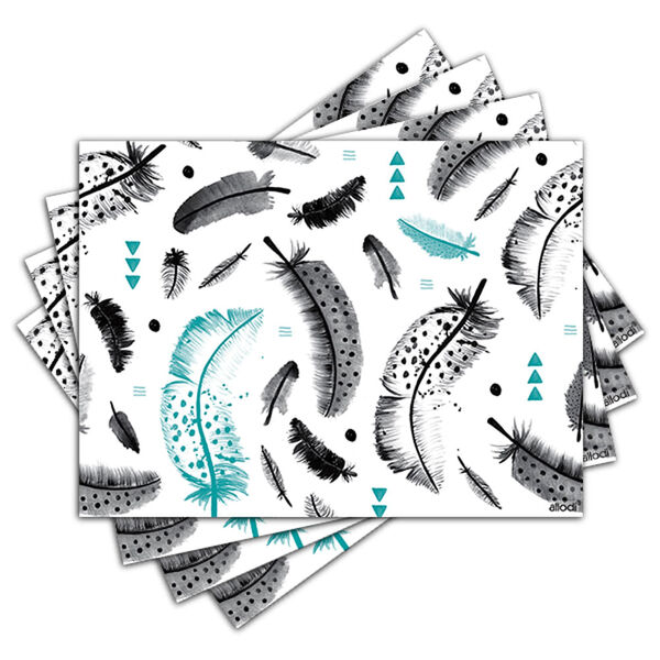 Jogo Americano - Penas Com 4 Peças - 796jo