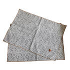 Jogo Americano Poá Gourmet Branco E Preto Pano Urbano 50x35cm