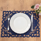 Jogo Americano Rechilie  4 Unidades Marinho 30x45cm