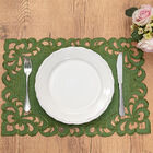 Jogo Americano Rechilie  4 Unidades Musgo 30x45cm