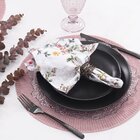 Jogo Americano Redondo 1 Unidade -  Renda Rosa Vintage