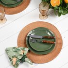 Jogo Americano Redondo - 1 Unidade - Camurca