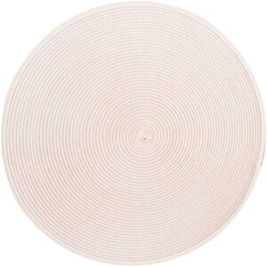 Jogo Americano Redondo 6 Peças 38 Cm Yoi Tyft Sousplat Lugar Branco ...