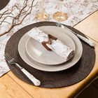 Jogo Americano Redondo 8 (oito) Unidades -  Chocolate