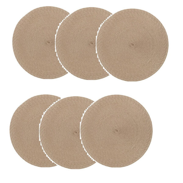 Jogo Americano Redondo  6 (seis) Unidades Allure Elegante