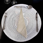 Jogo Americano Redondo De Plástico Branco 38 Cm - D'rossi