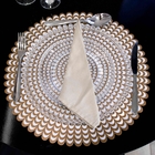 Jogo Americano Redondo De Plástico Camadas Rosê 38 Cm - D'ros