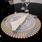 Jogo Americano Redondo De Plástico Camadas Rosê 38 Cm - D'ros