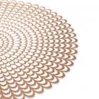 Jogo Americano Redondo De Plástico Camadas Rosê 38 Cm - D'ros