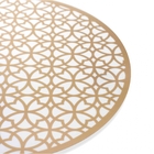 Jogo Americano Redondo De Plástico Círculos Dourado 38 Cm - I