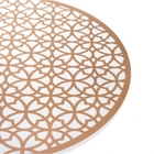 Jogo Americano Redondo De Plástico Circulos Rosê 38 Cm - Indo