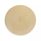 Jogo Americano Redondo De Plástico Creme 38 Cm - Indo Decorar