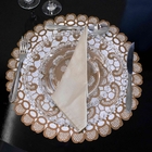 Jogo Americano Redondo De Plástico Flor Rosê 38 Cm - D'rossi