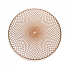 Jogo Americano Redondo De Plástico Mandala Rosê 38 Cm - Indo