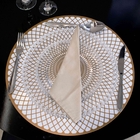 Jogo Americano Redondo De Plástico Mandala Rosê 38 Cm - Indo