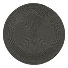 Jogo Americano Redondo Entrelacado 4 Unidades -  Carvao