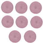 Jogo Americano Redondo Franjas - 8 Unidades - Rosa Vintage