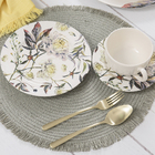 Jogo Americano Redondo Lana Fibra e Tecido Salvia 38cm 1 Peça Copa & Cia