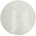 Jogo Americano Renda Redondo 38cm Em Pvc Transparente Branco