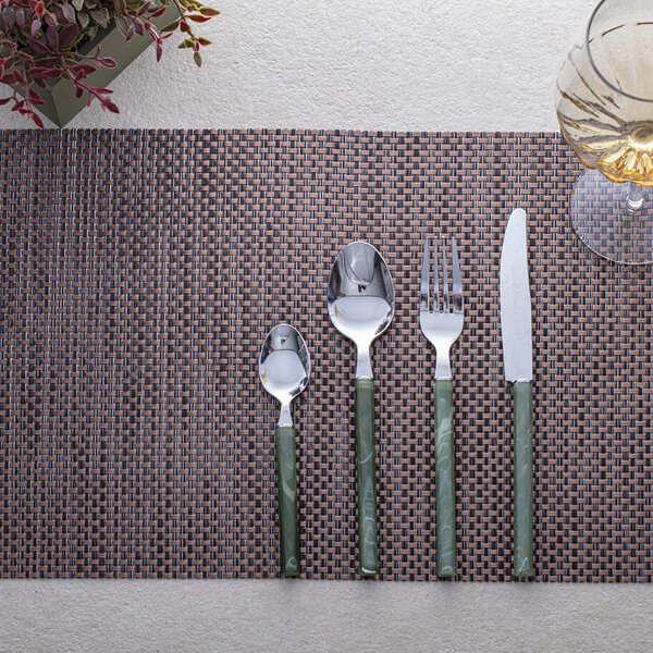 Jogo Americano Retangular 30cm X 45cm Pvc Jolitex - Caramelo